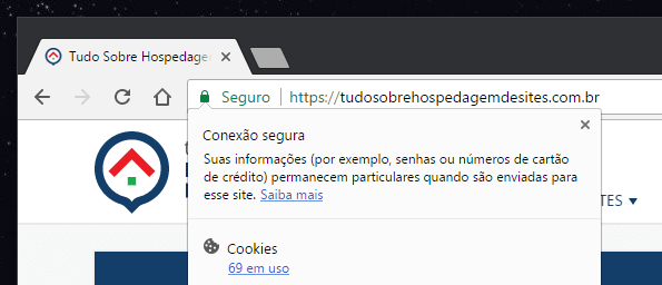 Certificado SSL em funcionamento