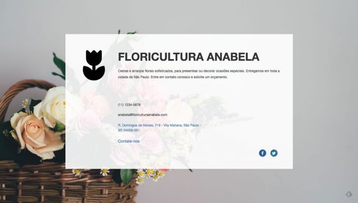 Página de teste publicada no Página Fácil