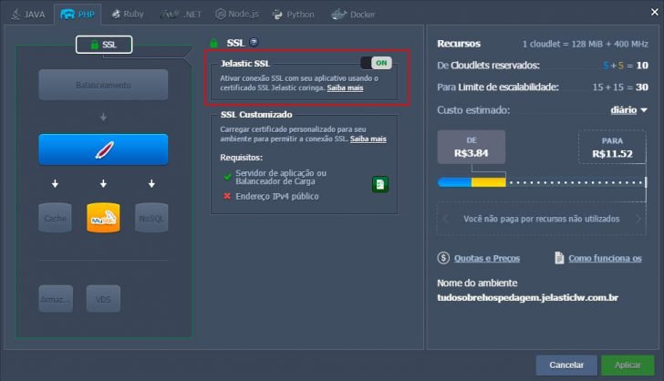Jelastic Cloud - Configurando ambiente 27