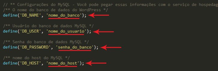 edite o arquivo wp-config.php de seu WordPress