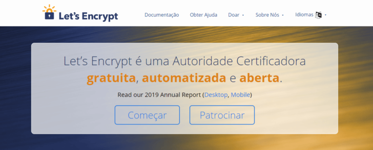 O Let’s Encrypt emite certificados SSL gratuitos e está entre os mais utilizados no mundo