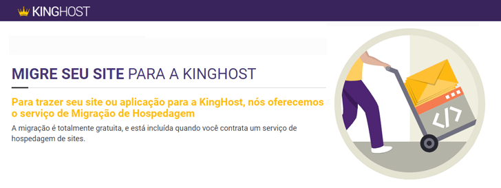 Migração de hospedagem gratuita KingHost
