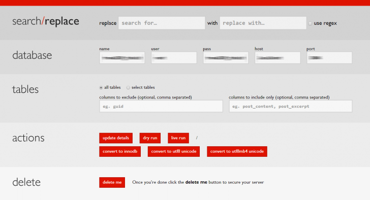 Search and Replace Script