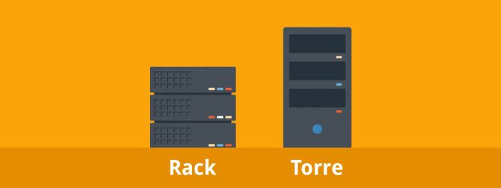 Servidores do tipo rack e torre